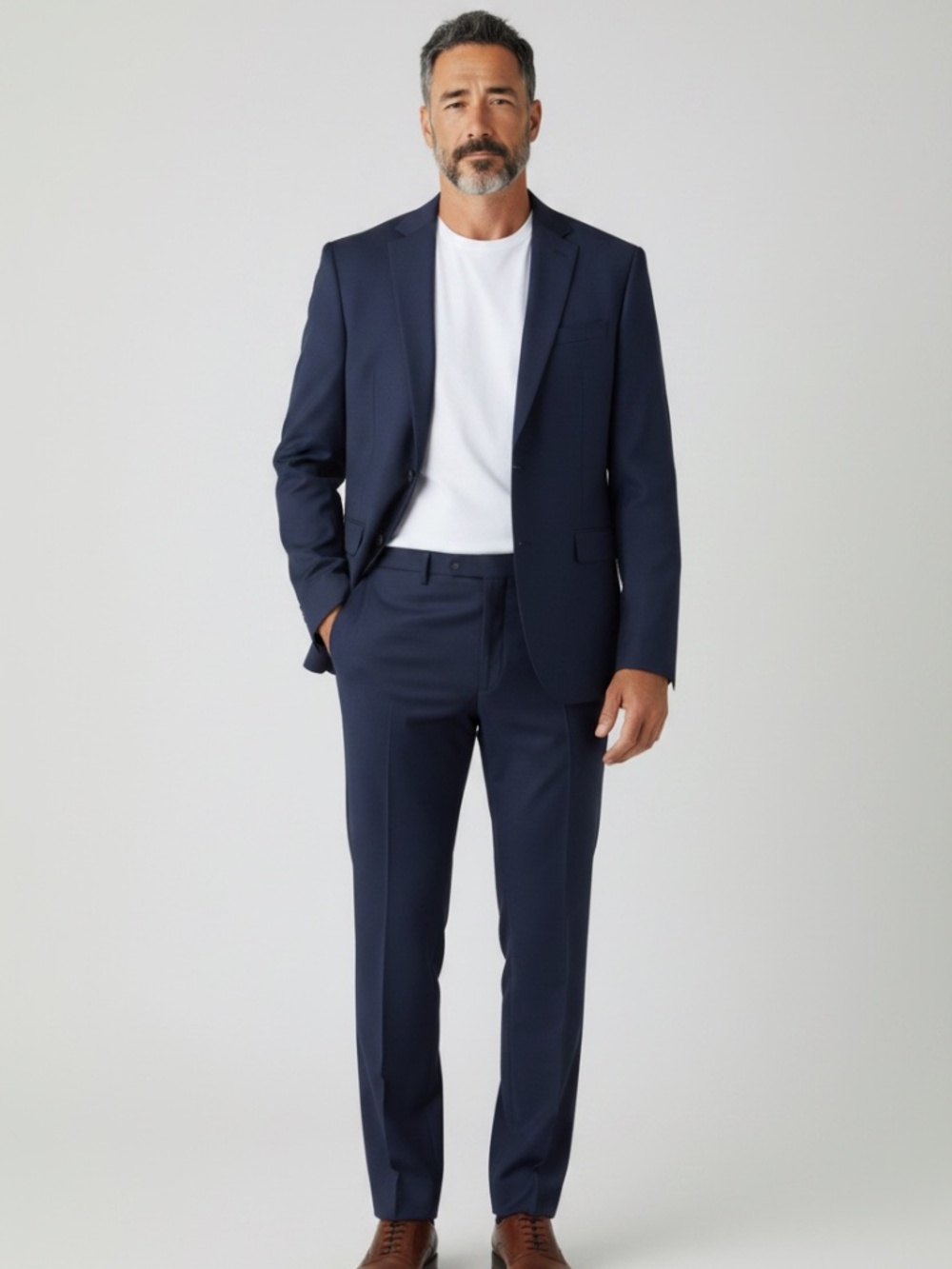 Versace Navy Wool Suit